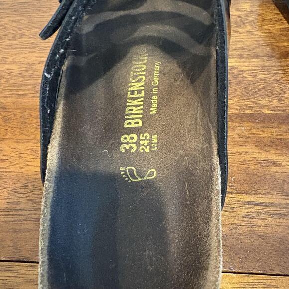 Birkenstock Shoes Women Size 7-7.5 Black Florida Sandals EU 38 Made in Germany - Picture 7 of 12